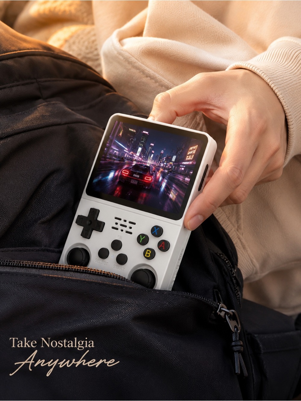 Handheld R36S Retro Gaming Console - White - Picture 8 of 12